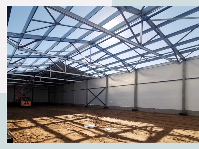 Строительство сенохранилищ в Дубне