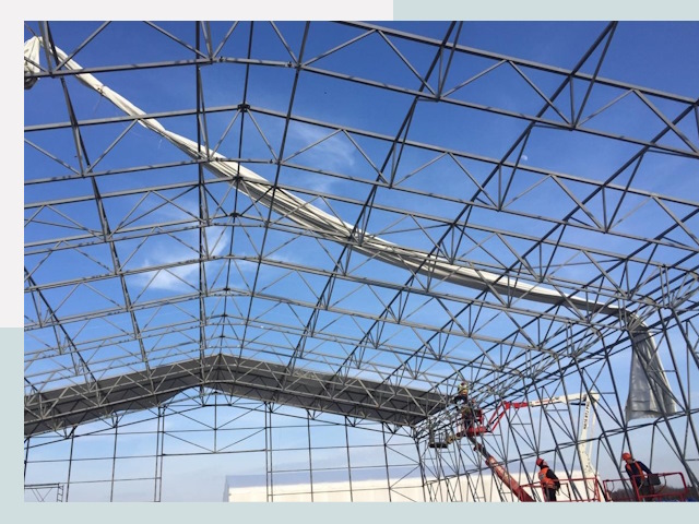 Шатровые ангары от 613 руб. в Дубне и Московской области