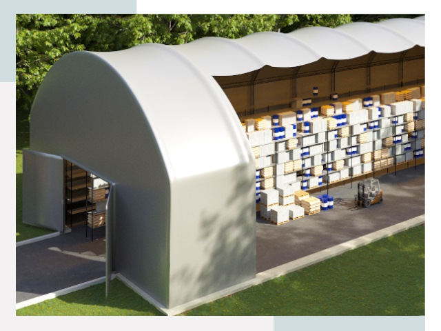 Тентовые ангары в Дубне