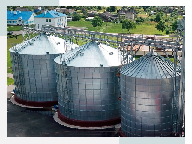 Металлические силосы в Дубне