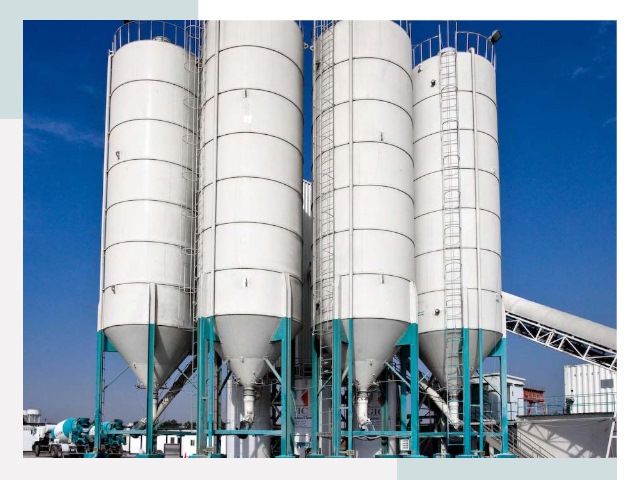 Строительство цементных силосов в Дубне