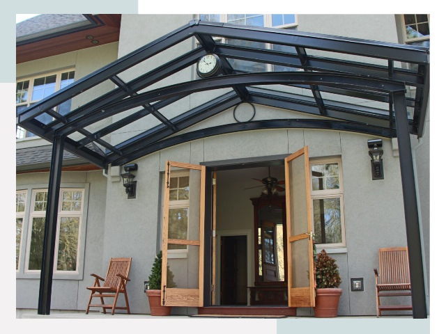 Козырьки металлические в Дубне