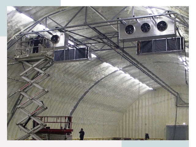 Оснащение ангаров в Дубне