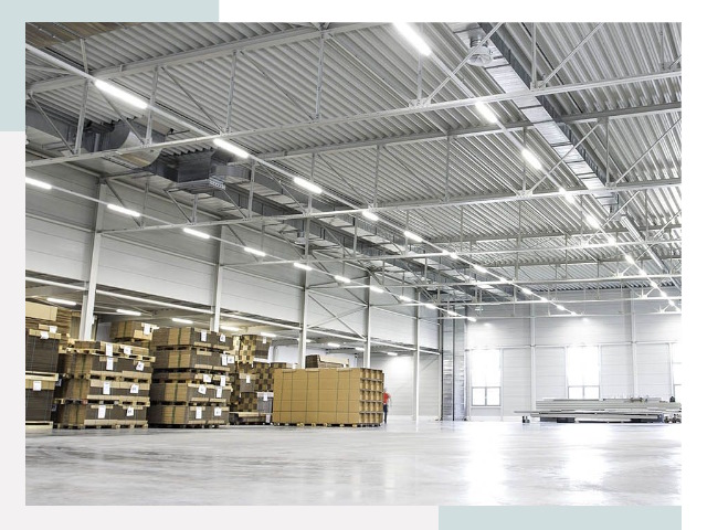 Освещение ангаров в Дубне