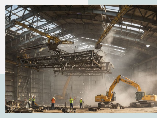 Демонтаж ангаров в Дубне от 613 руб. за м²