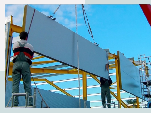 Монтаж сэндвич-панелей в Дубне от 613 руб.