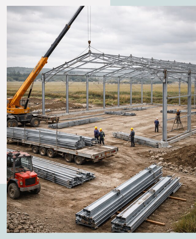 Строительство ангаров для сельхозтехники в Дубне под ключ