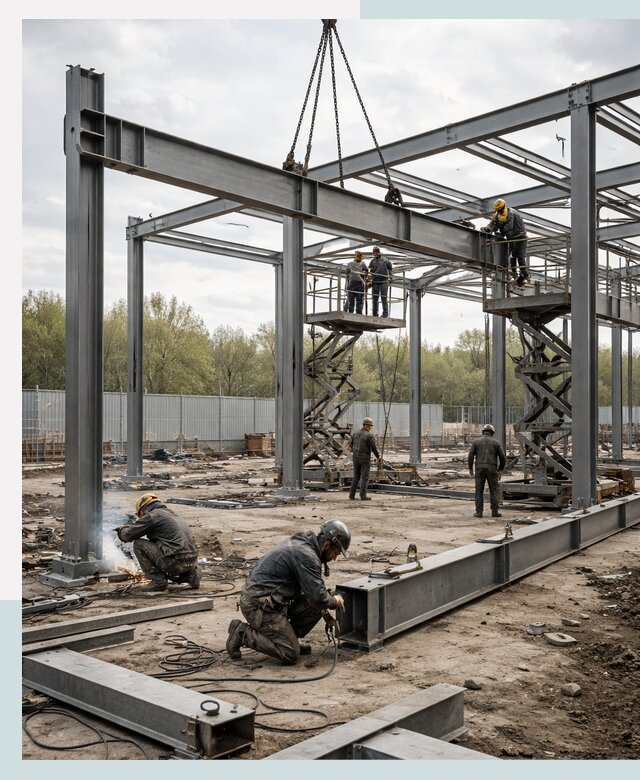 Строительство выставочных павильонов из металлоконструкций в Дубне